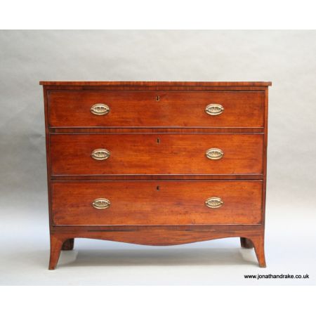 Georgianische antike Mahagoni Kommode englisch ca 1800
