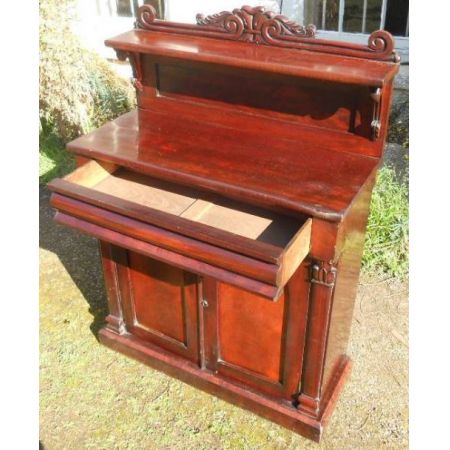 Viktorianisches antikes Mahagoni Sideboard Chiffonnier englisch ca 1850