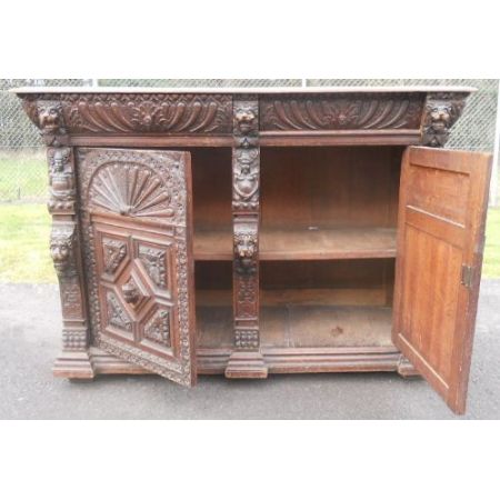 Viktorianisches Eichen Sideboard antik englisch ca 1850