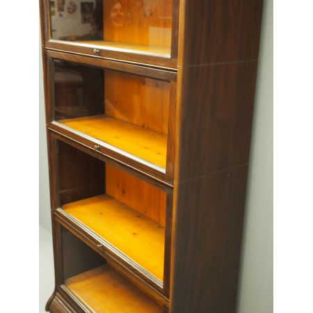 Antikes britisches Mahagoni Bücherregal ca 1930