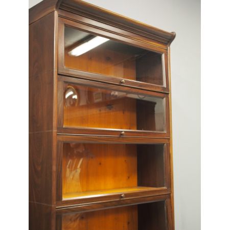 Antikes britisches Mahagoni Bücherregal ca 1930