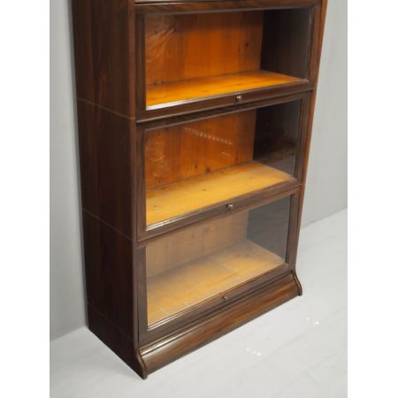 Antikes britisches Mahagoni Bücherregal ca 1930