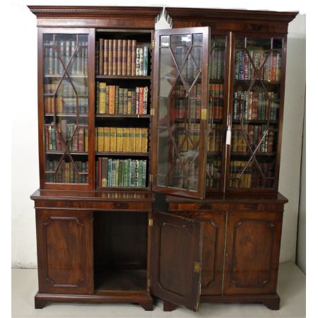 Edwardianische antike Bücherschränke Mahagoni britisch ca 1900