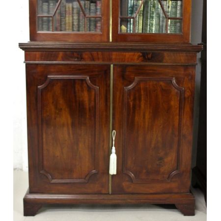 Edwardianische antike Bücherschränke Mahagoni britisch ca 1900