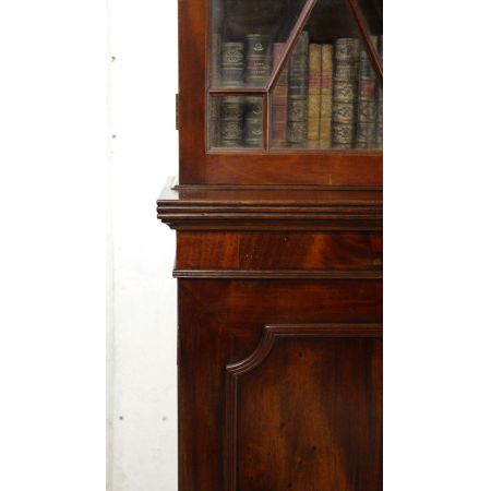 Edwardianische antike Bücherschränke Mahagoni britisch ca 1900