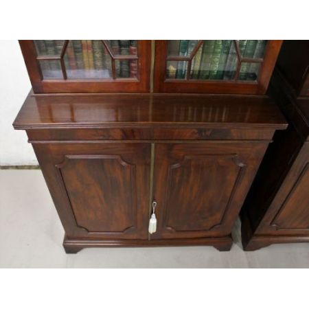 Edwardianische antike Bücherschränke Mahagoni britisch ca 1900