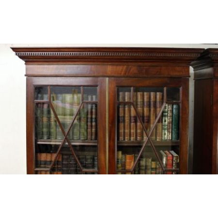 Edwardianische antike Bücherschränke Mahagoni britisch ca 1900