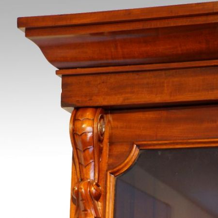 Antiker viktorianischer Bücherschrank Mahagoni ca 1870