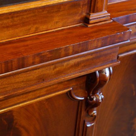 Antiker viktorianischer Bücherschrank Mahagoni ca 1870