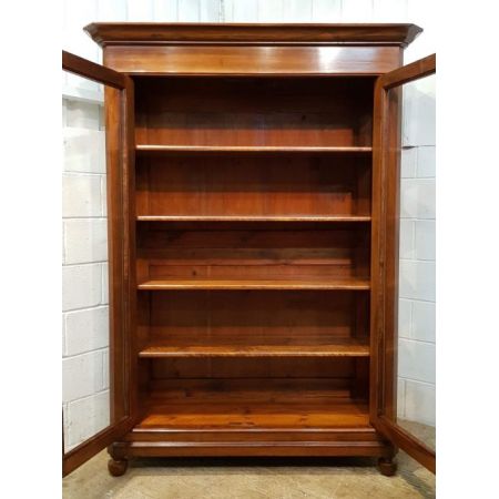 Antiker französischer Bücherschrank Nussbaum ca 1880