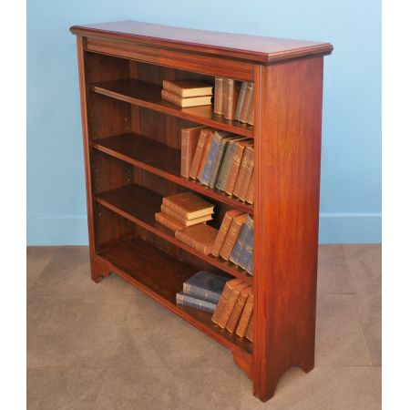 Edwardianisches antikes Bücherregal Nussbaum britisch ca 1910