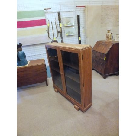 Antiker britischer Bücherschrank Eiche ca 1930