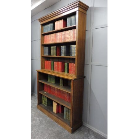 Antikes britisches Eichen Bücherregal viktorianisch ca 1900