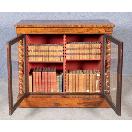 Antikes viktorianisches Bücherregal Palisander ca 1850