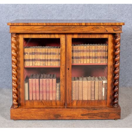 Antikes viktorianisches Bücherregal Palisander ca 1850