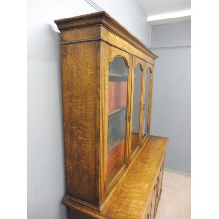 Edwardianischer antiker Eichen Bücherschrank britisch ca 1910