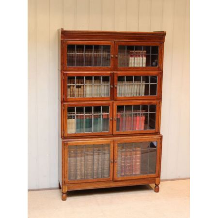 Antiker britischer Mahagoni Bücherschrank ca 1910