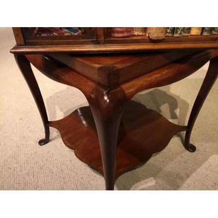 Edwardianischer antiker Mahagoni Bücherschrank britisch ca 1910