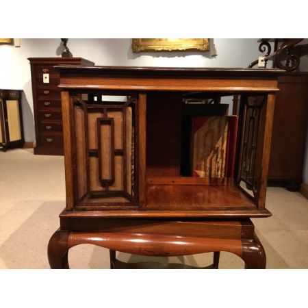 Edwardianischer antiker Mahagoni Bücherschrank britisch ca 1910