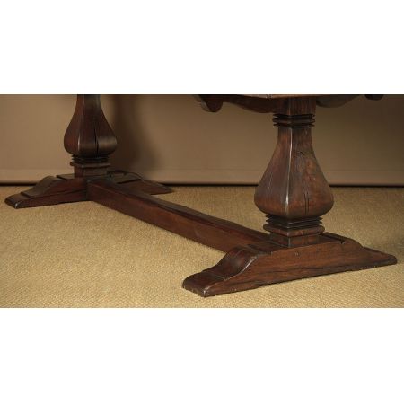 Antiker britischer Eichen Esstisch ca 1930