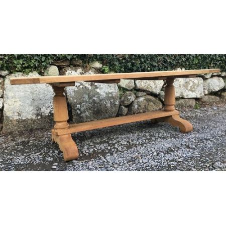 Antiker britischer Landhaus Esstisch Eiche ca 1920