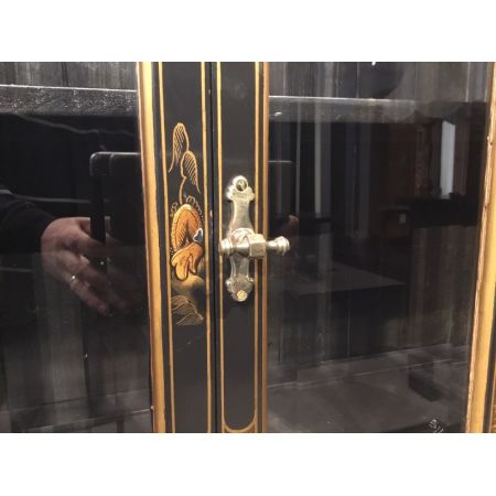 Antiker britischer Chinoiserie Bücherschrank ca 1920