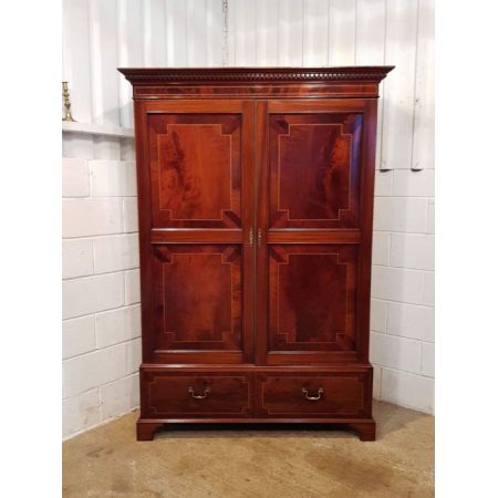 Viktorianischer antiker Mahagoni Kleiderschrank englisch ca 1890