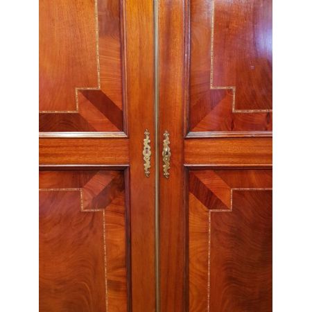 Viktorianischer antiker Mahagoni Kleiderschrank englisch ca 1890