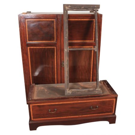 Antiker englischer Mahagoni Kleiderschrank ca 1900