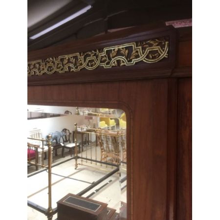 Antiker französischer Kleiderschrank Nussbaum Kingwood ca 1900