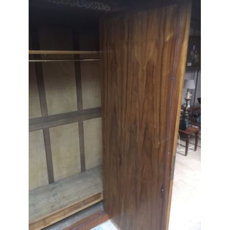 Antiker französischer Kleiderschrank Nussbaum Kingwood ca 1900