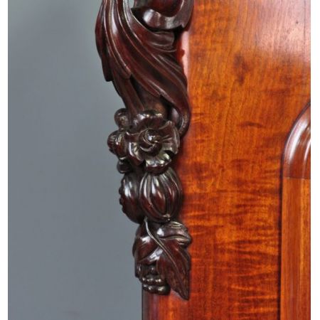 Englischer viktorianischer Kleiderschrank Mahagoni antik ca 1860