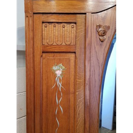 Antiker französischer Kleiderschrank Eiche ca 1920