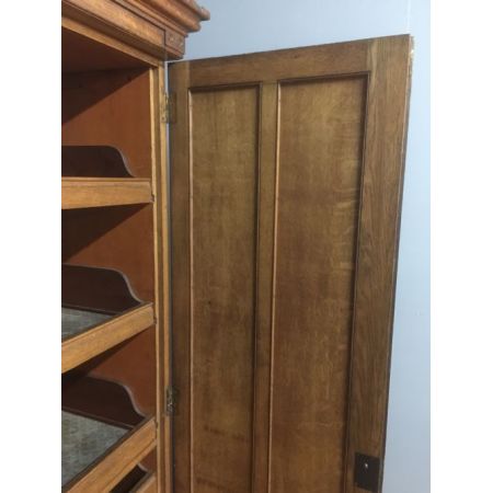 Antiker viktorianischer Eichen Kleiderschrank britisch ca 1880