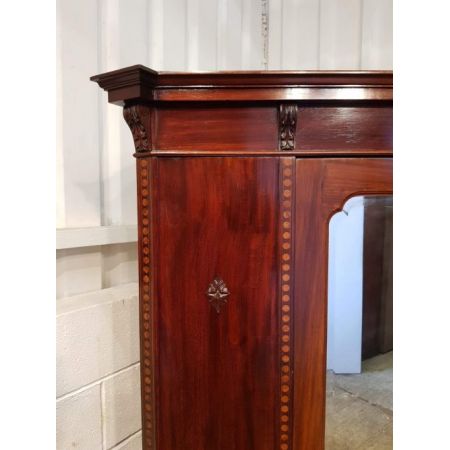 Edwardianischer antiker Mahagoni Kleiderschrank englisch ca 1900