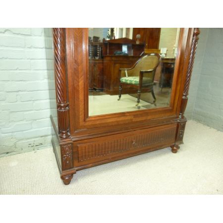 Antiker französischer Kleiderschrank Palisander ca 1880