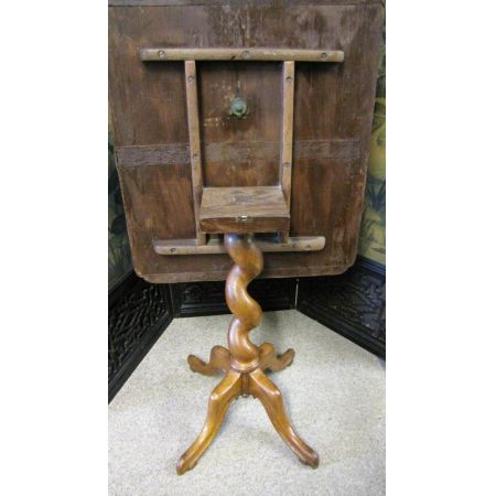 Englischer Antiker Nussbaum ausklappberer Spieltisch ca. 19. Jh.