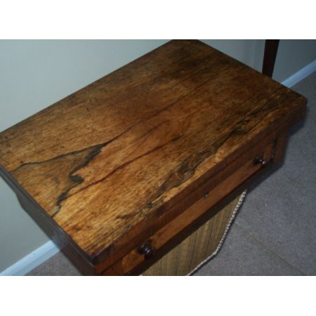 Antiker britischer Palisander Spieltisch Nähtisch ca 1800