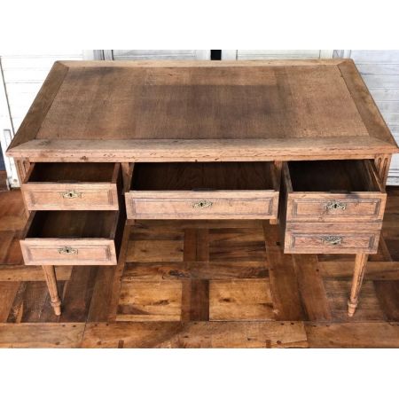 Antiker französischer Eichen Schreibtisch ca 1870
