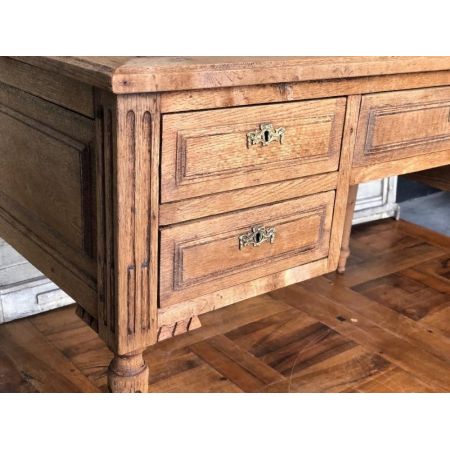 Antiker französischer Eichen Schreibtisch ca 1870