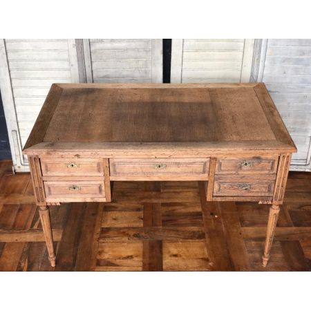 Antiker französischer Eichen Schreibtisch ca 1870