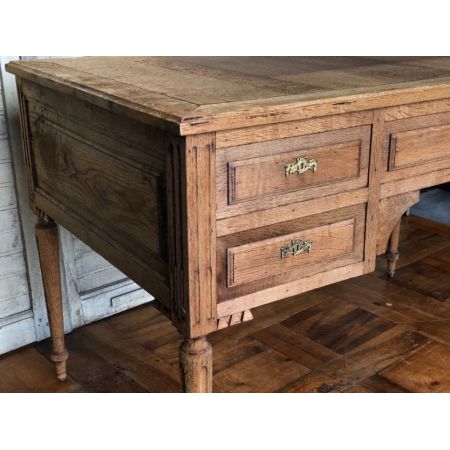 Antiker französischer Eichen Schreibtisch ca 1870