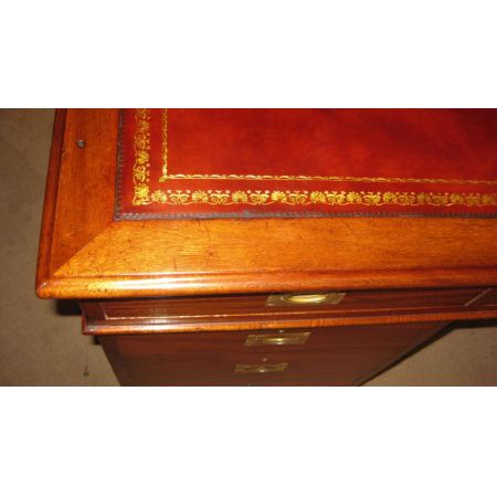 Antiker britischer Mahagoni Schreibtisch ca 1910