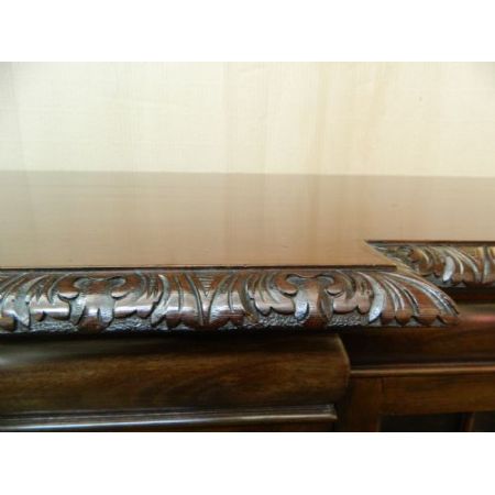 Antiker britischer Mahagoni Bücherschrank Breakfront ca 1920