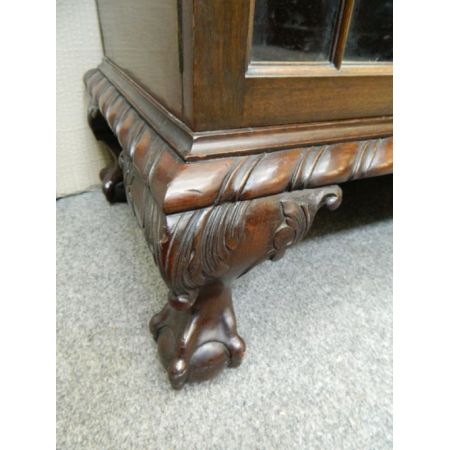 Antiker britischer Mahagoni Bücherschrank Breakfront ca 1920