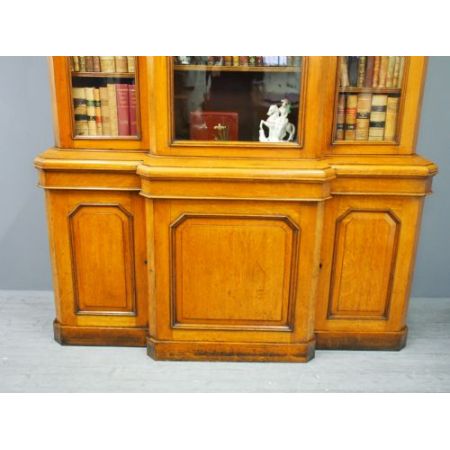 Viktorianischer antiker Bücherschrank Eiche englisch ca 1860