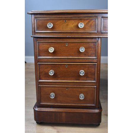 Antiker viktorianischer Mahagoni Schreibtisch englisch ca 1860