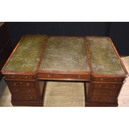 Antiker britischer Mahagoni Schreibtisch Regency ca 1900