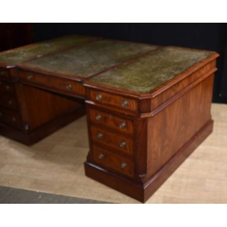 Antiker britischer Mahagoni Schreibtisch Regency ca 1900