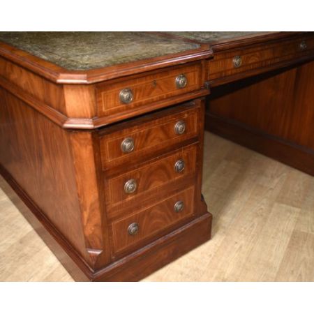 Antiker britischer Mahagoni Schreibtisch Regency ca 1900